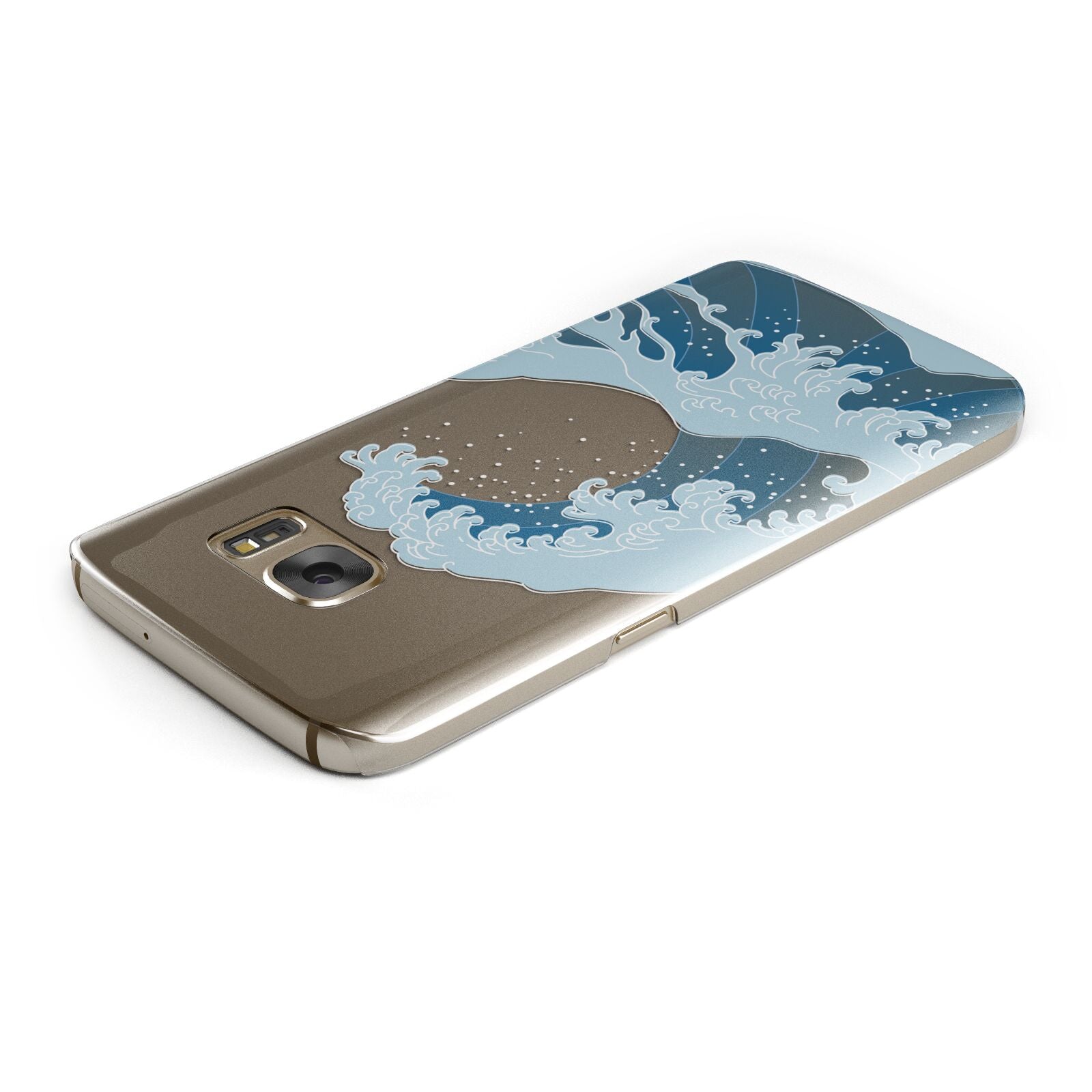 Great Wave Illustration Samsung Galaxy Case Top Cutout