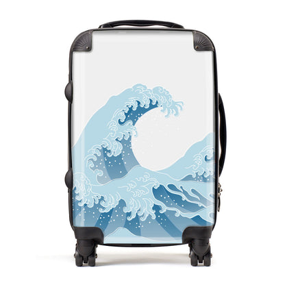 Great Wave Illustration Suitcase