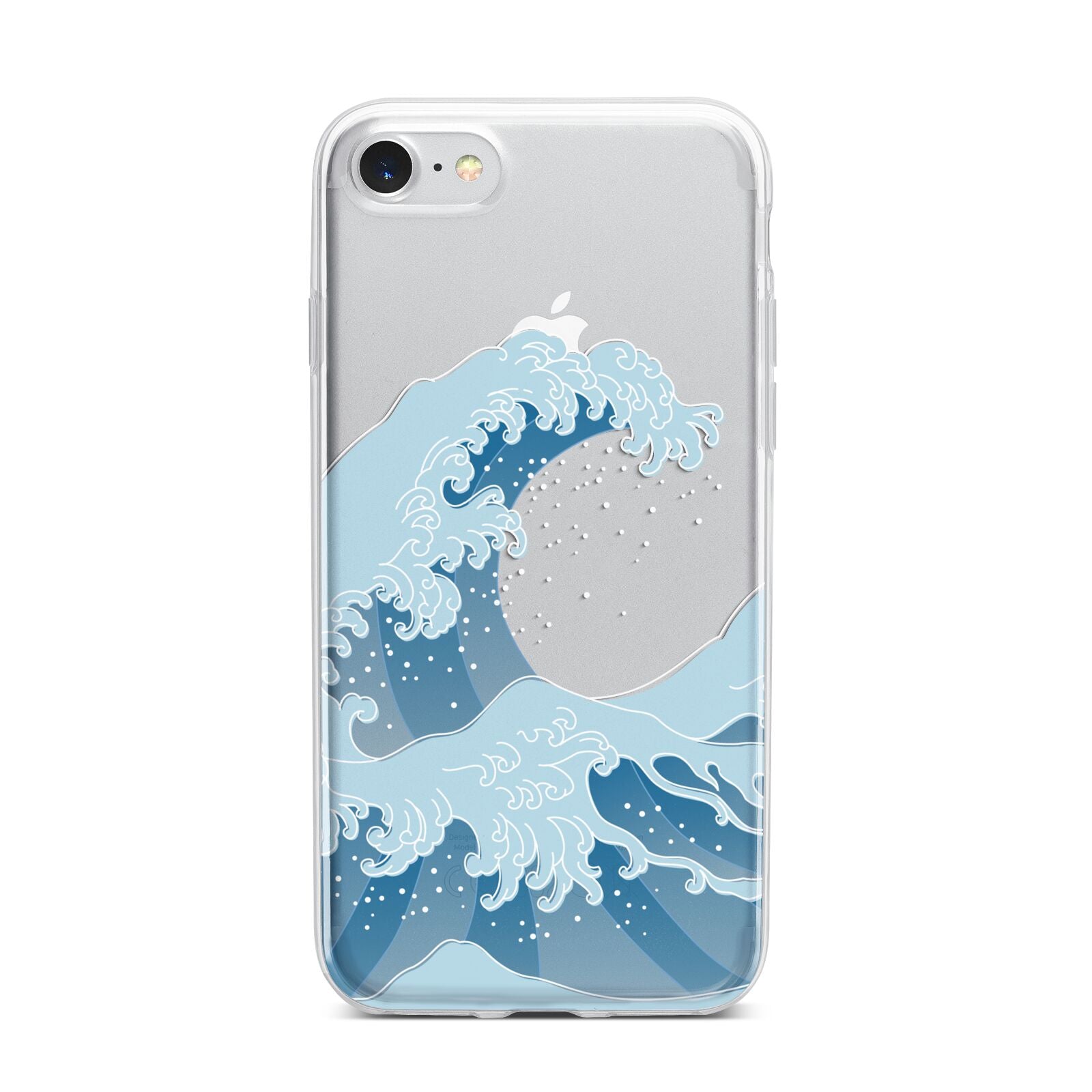 Great Wave Illustration iPhone 7 Bumper Case on Silver iPhone