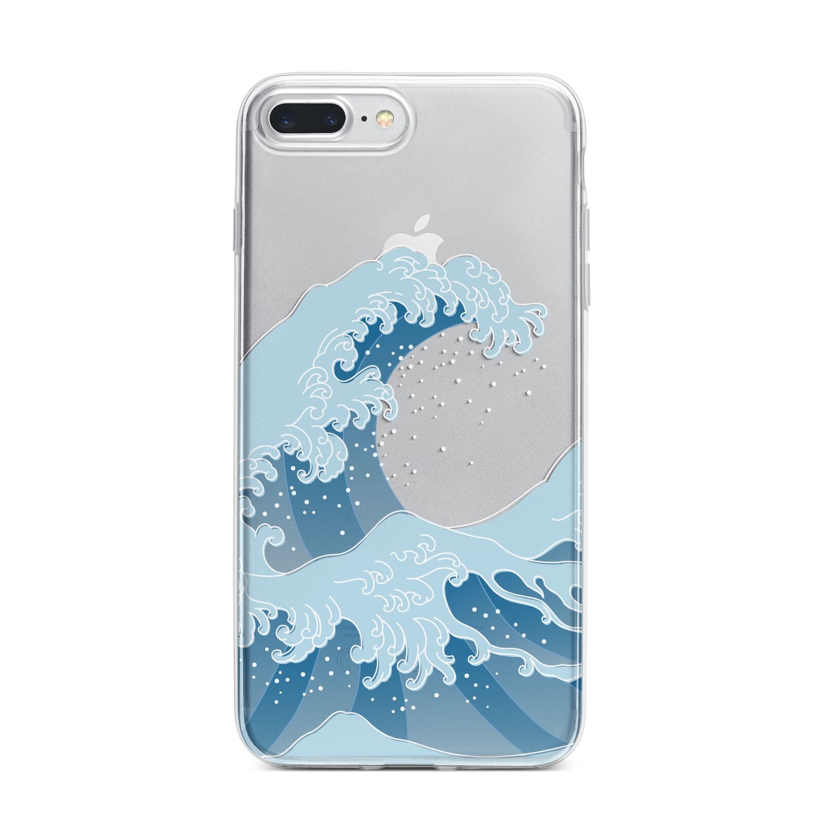 Great Wave Illustration iPhone 7 Plus Bumper Case on Silver iPhone