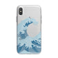 Great Wave Illustration iPhone X Bumper Case on Silver iPhone Alternative Image 1