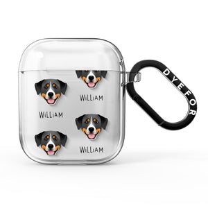 Greater Swiss Mountain Dog Icon with Name AirPods Case