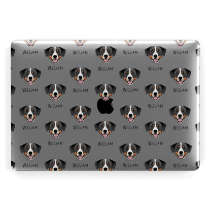 Greater Swiss Mountain Dog Icon with Name Apple MacBook Case