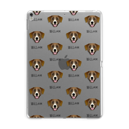 Greater Swiss Mountain Dog Icon with Name Apple iPad Silver Case