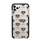 Greater Swiss Mountain Dog Icon with Name Apple iPhone 11 Pro Max in Silver with Black Impact Case