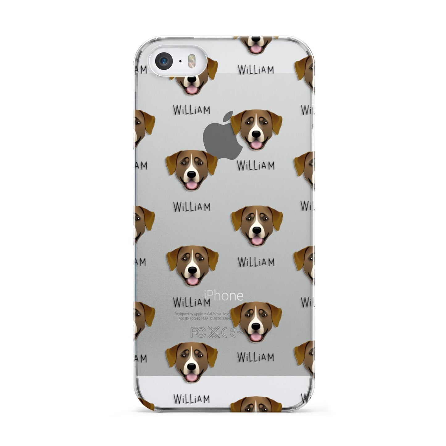Greater Swiss Mountain Dog Icon with Name Apple iPhone 5 Case