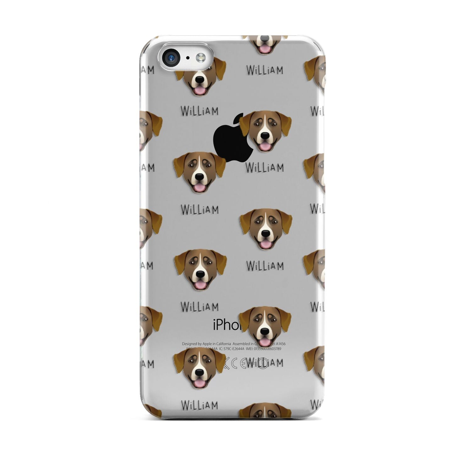Greater Swiss Mountain Dog Icon with Name Apple iPhone 5c Case