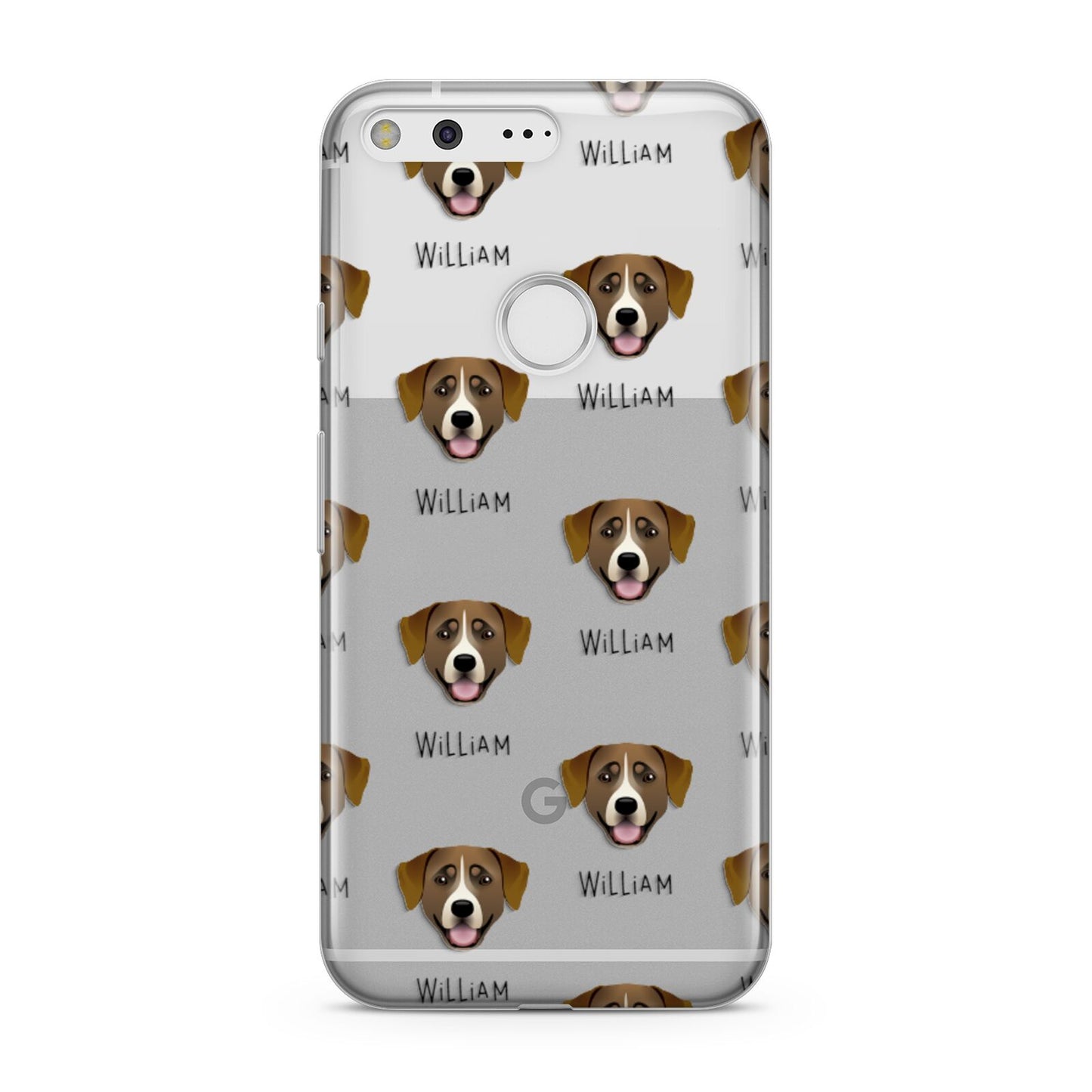 Greater Swiss Mountain Dog Icon with Name Google Pixel Case
