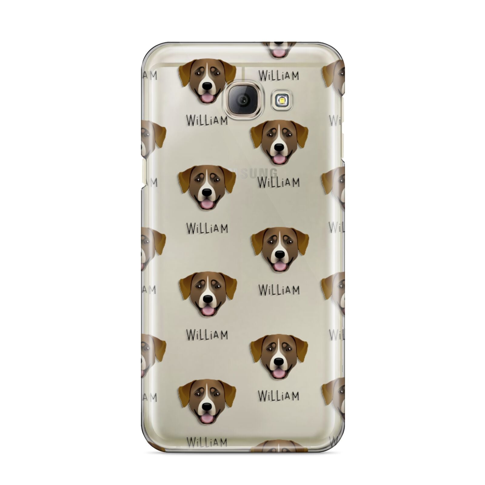 Greater Swiss Mountain Dog Icon with Name Samsung Galaxy A8 2016 Case