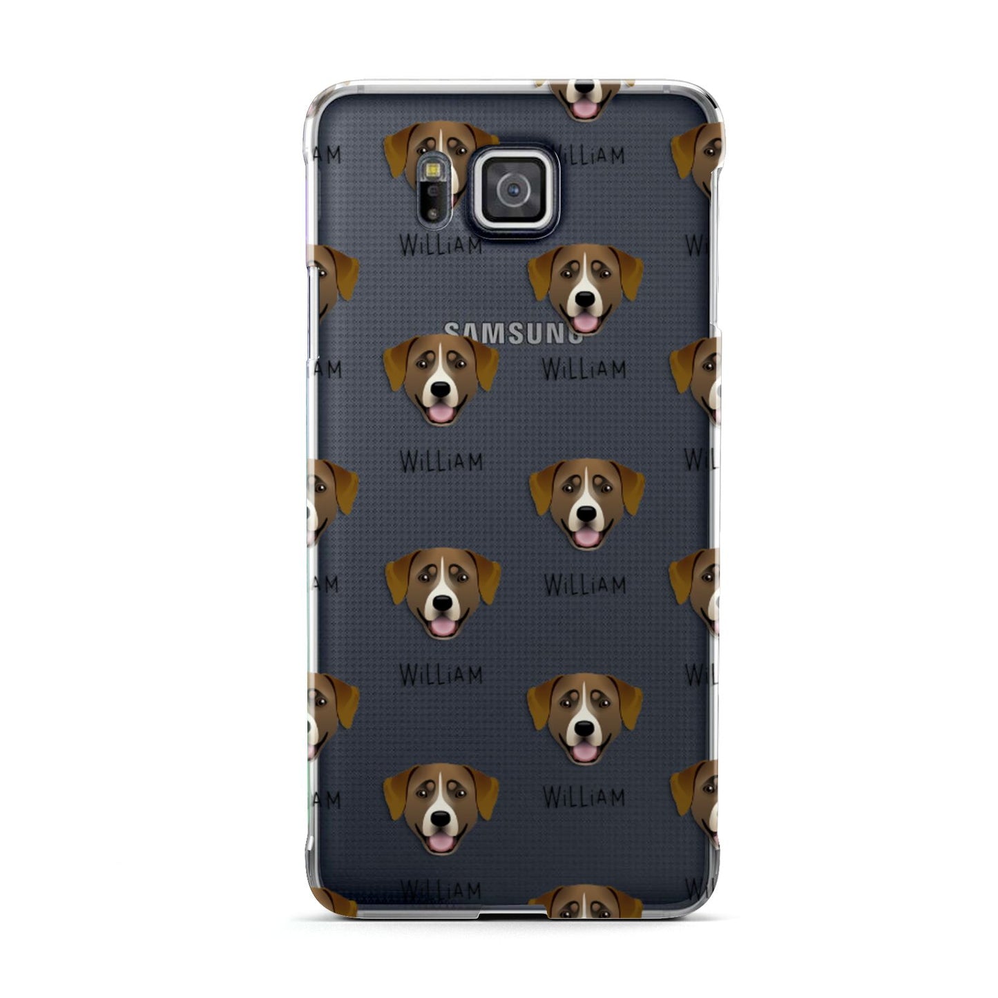 Greater Swiss Mountain Dog Icon with Name Samsung Galaxy Alpha Case