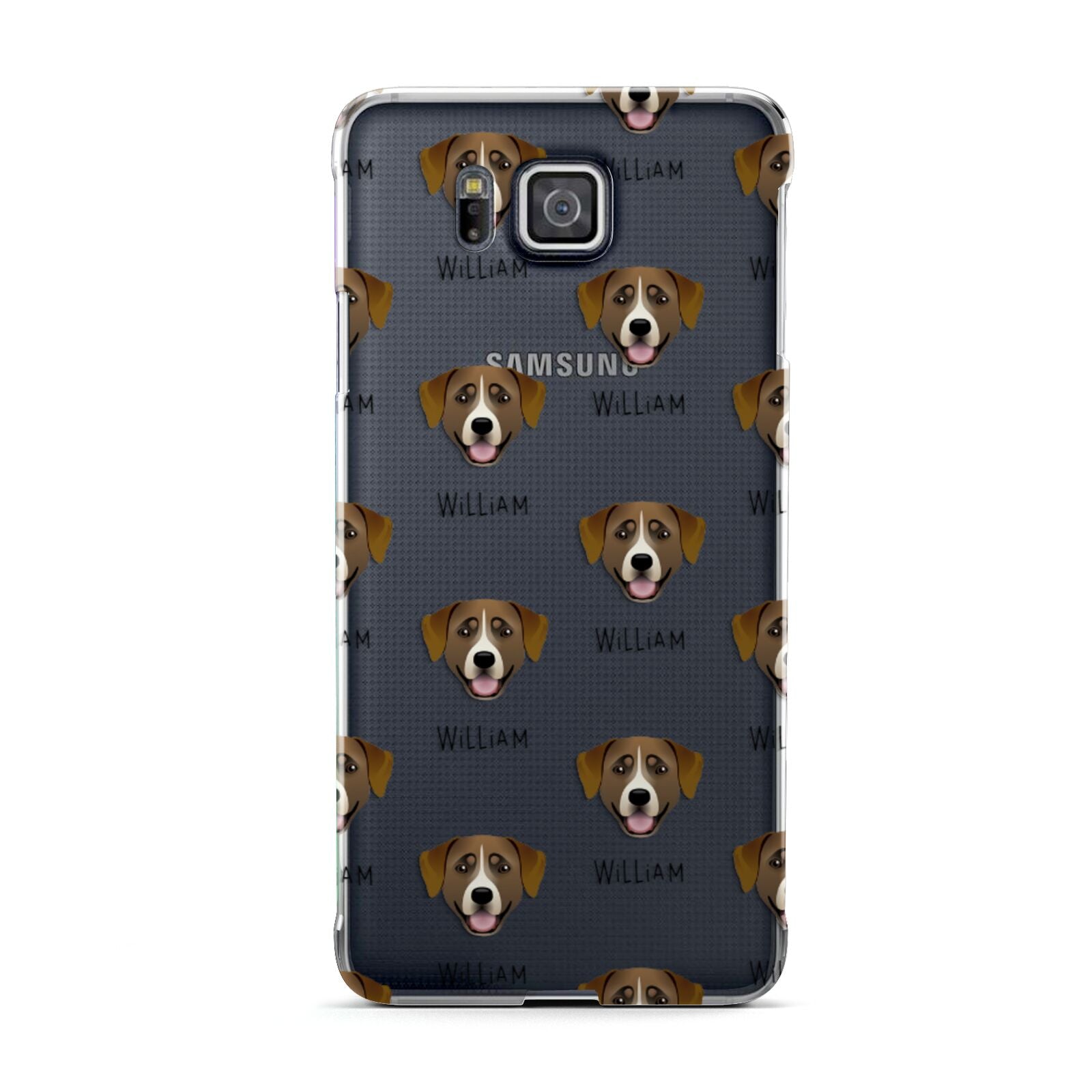 Greater Swiss Mountain Dog Icon with Name Samsung Galaxy Alpha Case