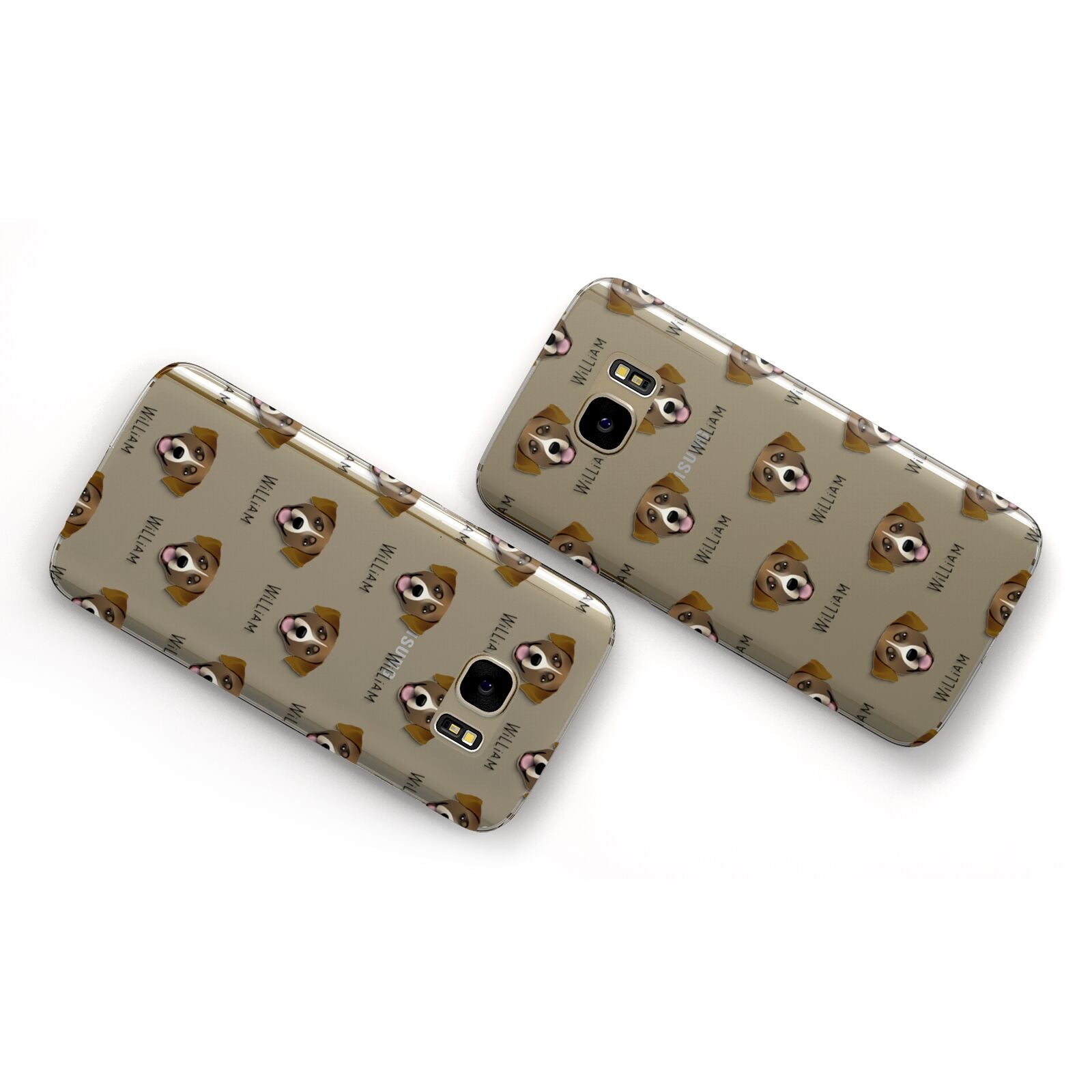 Greater Swiss Mountain Dog Icon with Name Samsung Galaxy Case Flat Overview