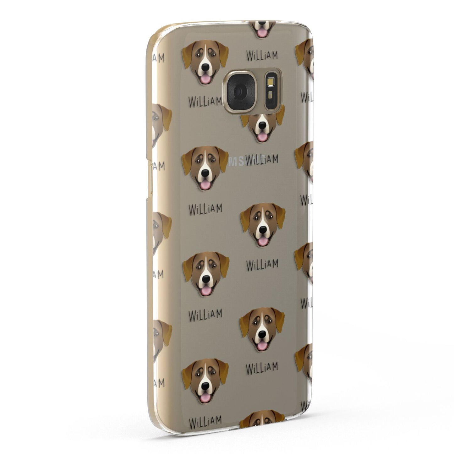 Greater Swiss Mountain Dog Icon with Name Samsung Galaxy Case Fourty Five Degrees