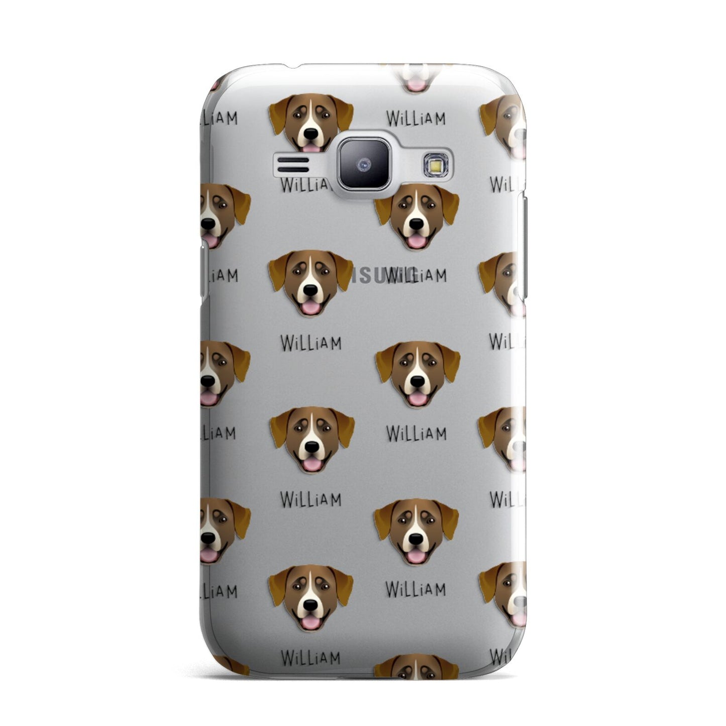 Greater Swiss Mountain Dog Icon with Name Samsung Galaxy J1 2015 Case