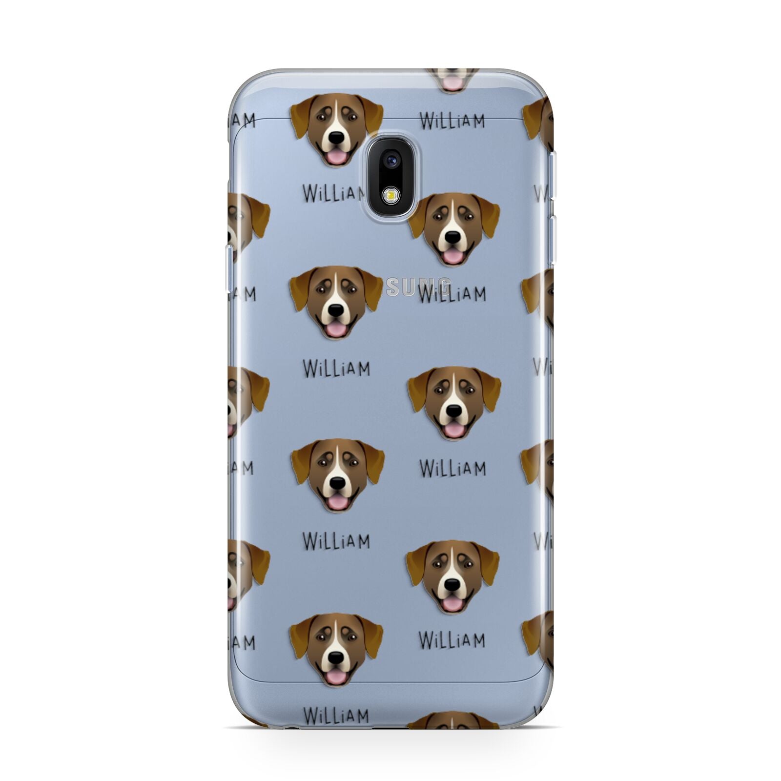 Greater Swiss Mountain Dog Icon with Name Samsung Galaxy J3 2017 Case