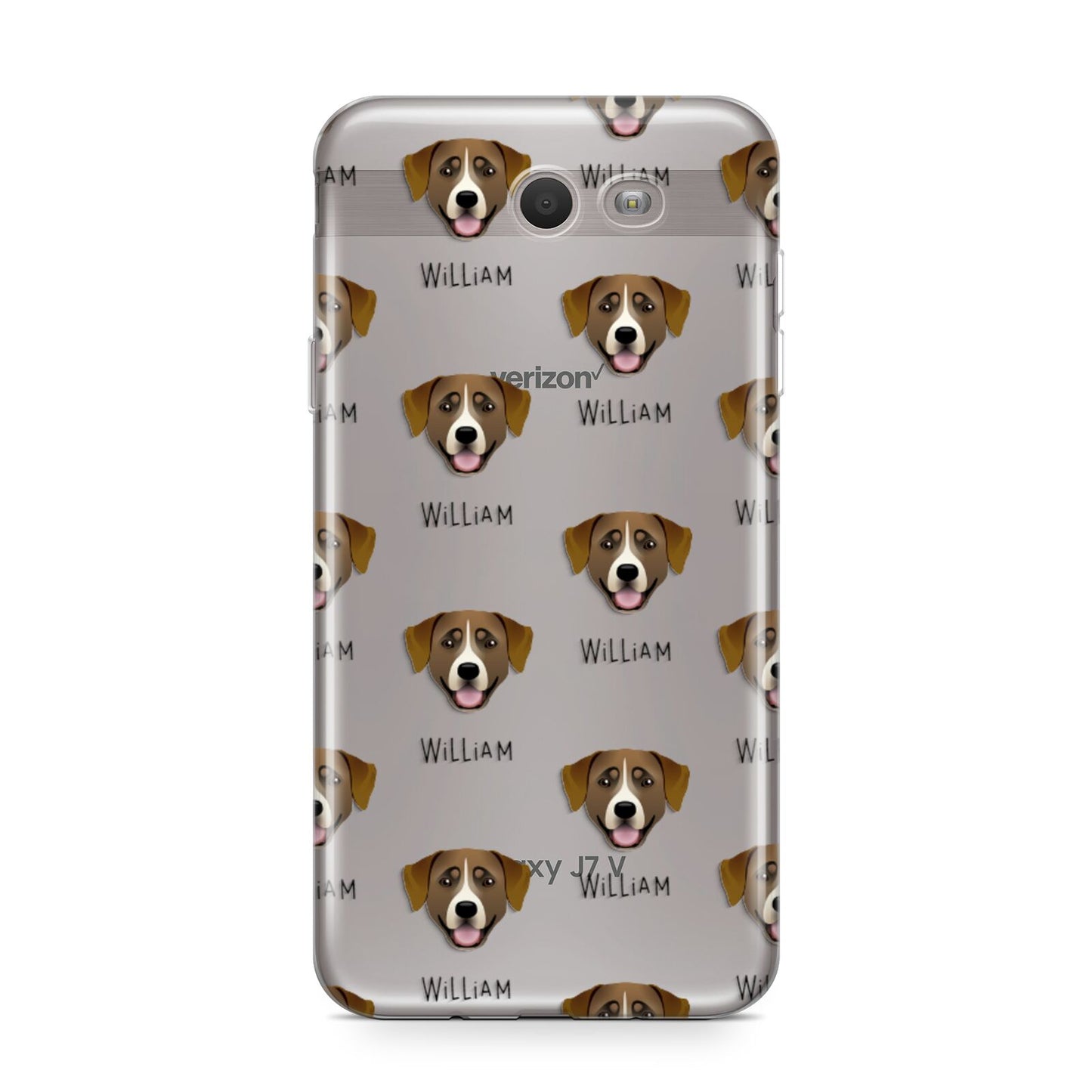 Greater Swiss Mountain Dog Icon with Name Samsung Galaxy J7 2017 Case