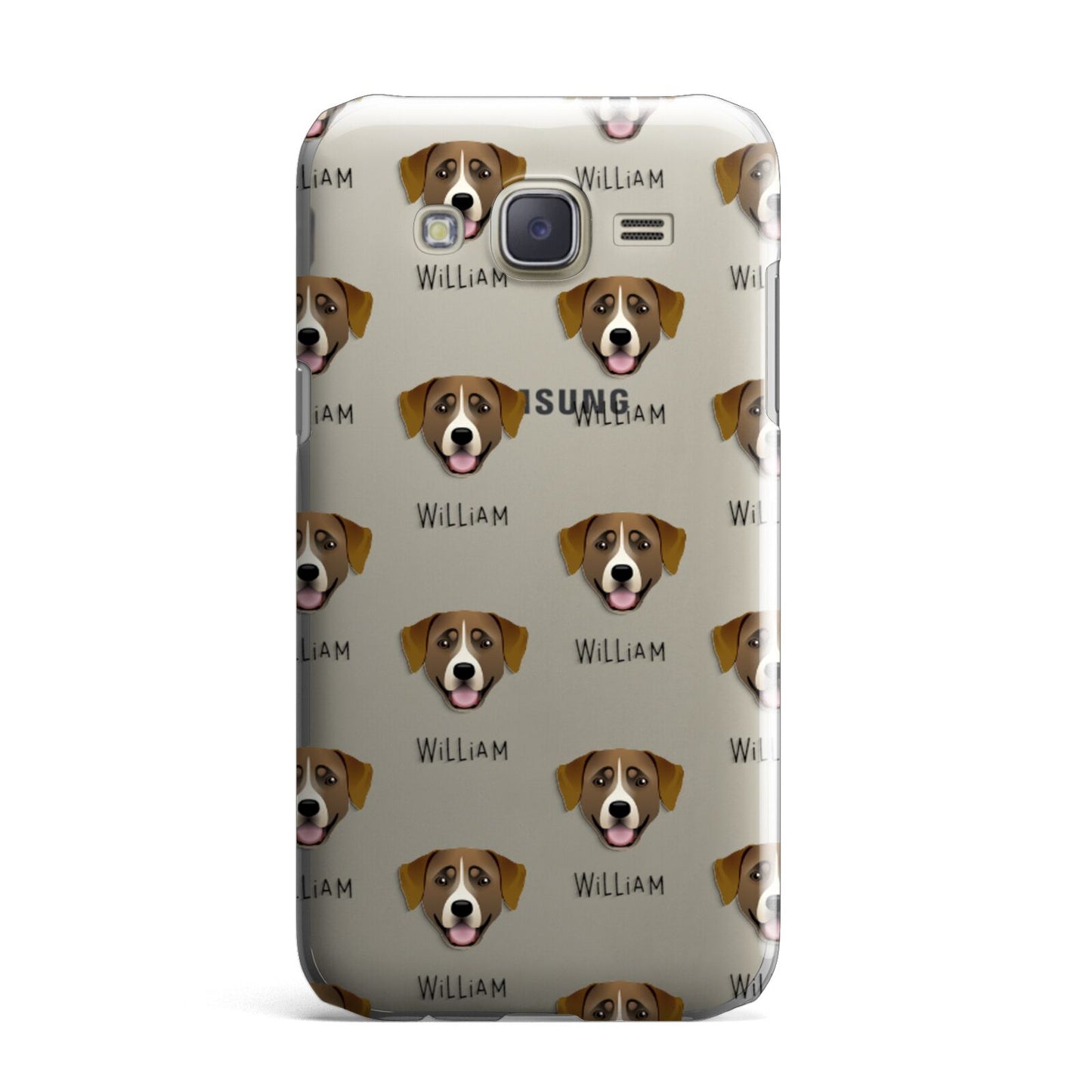 Greater Swiss Mountain Dog Icon with Name Samsung Galaxy J7 Case