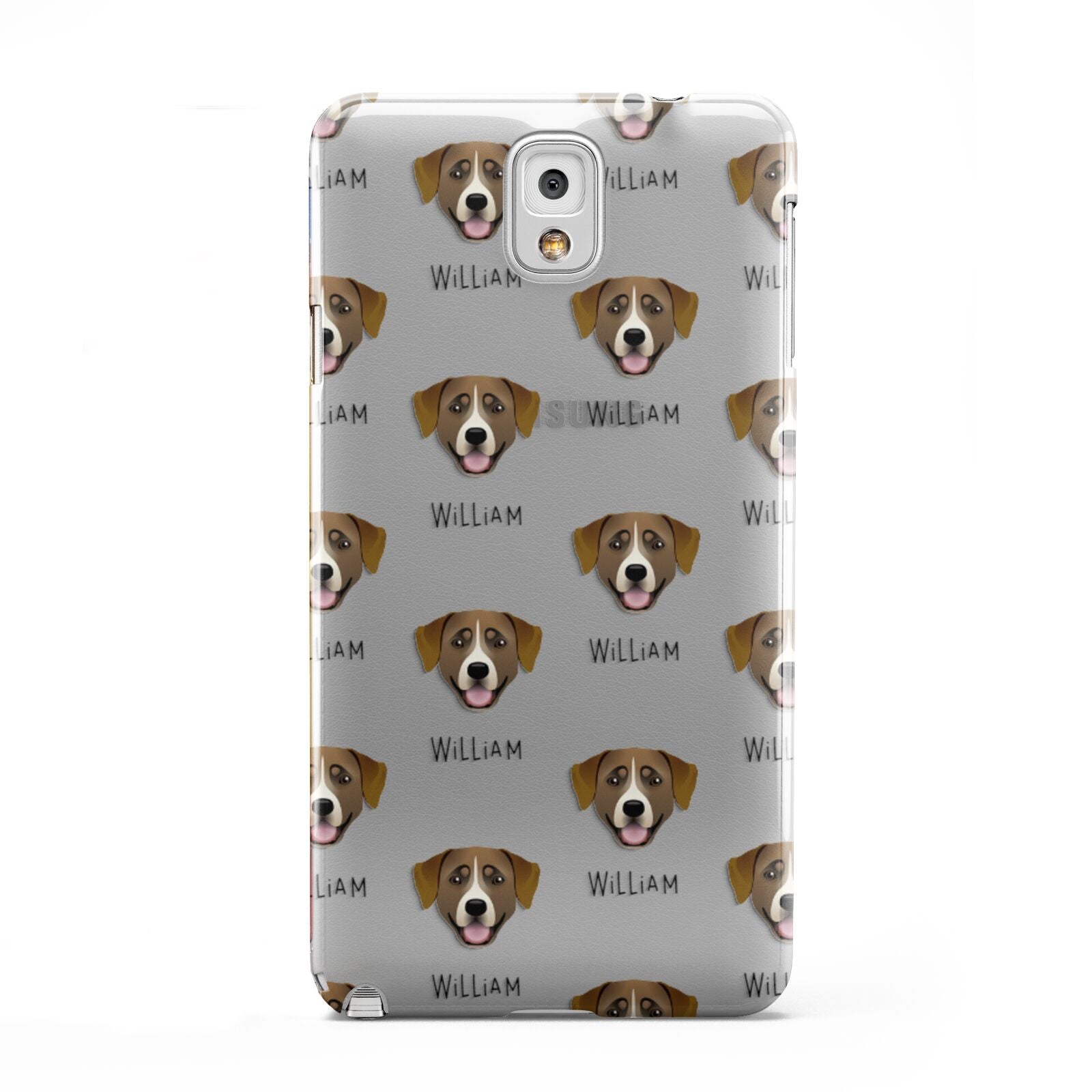 Greater Swiss Mountain Dog Icon with Name Samsung Galaxy Note 3 Case