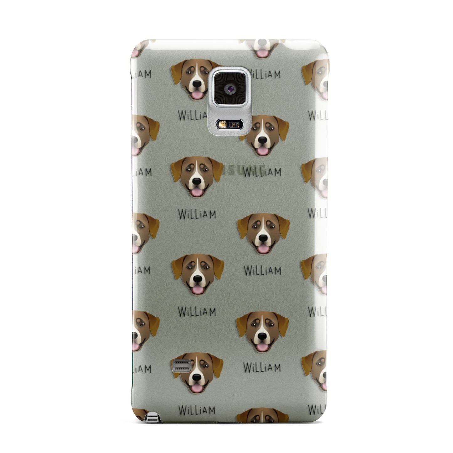 Greater Swiss Mountain Dog Icon with Name Samsung Galaxy Note 4 Case
