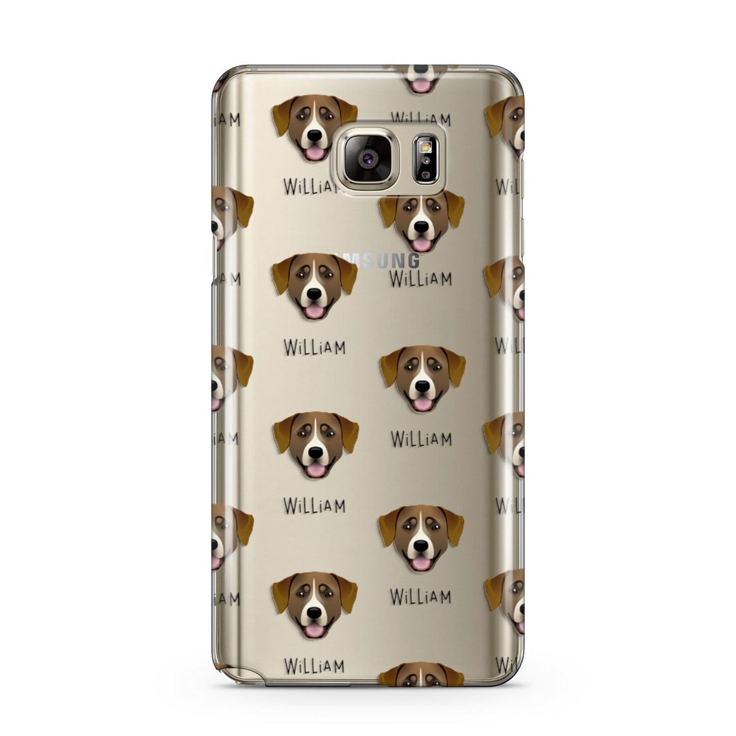 Greater Swiss Mountain Dog Icon with Name Samsung Galaxy Note 5 Case