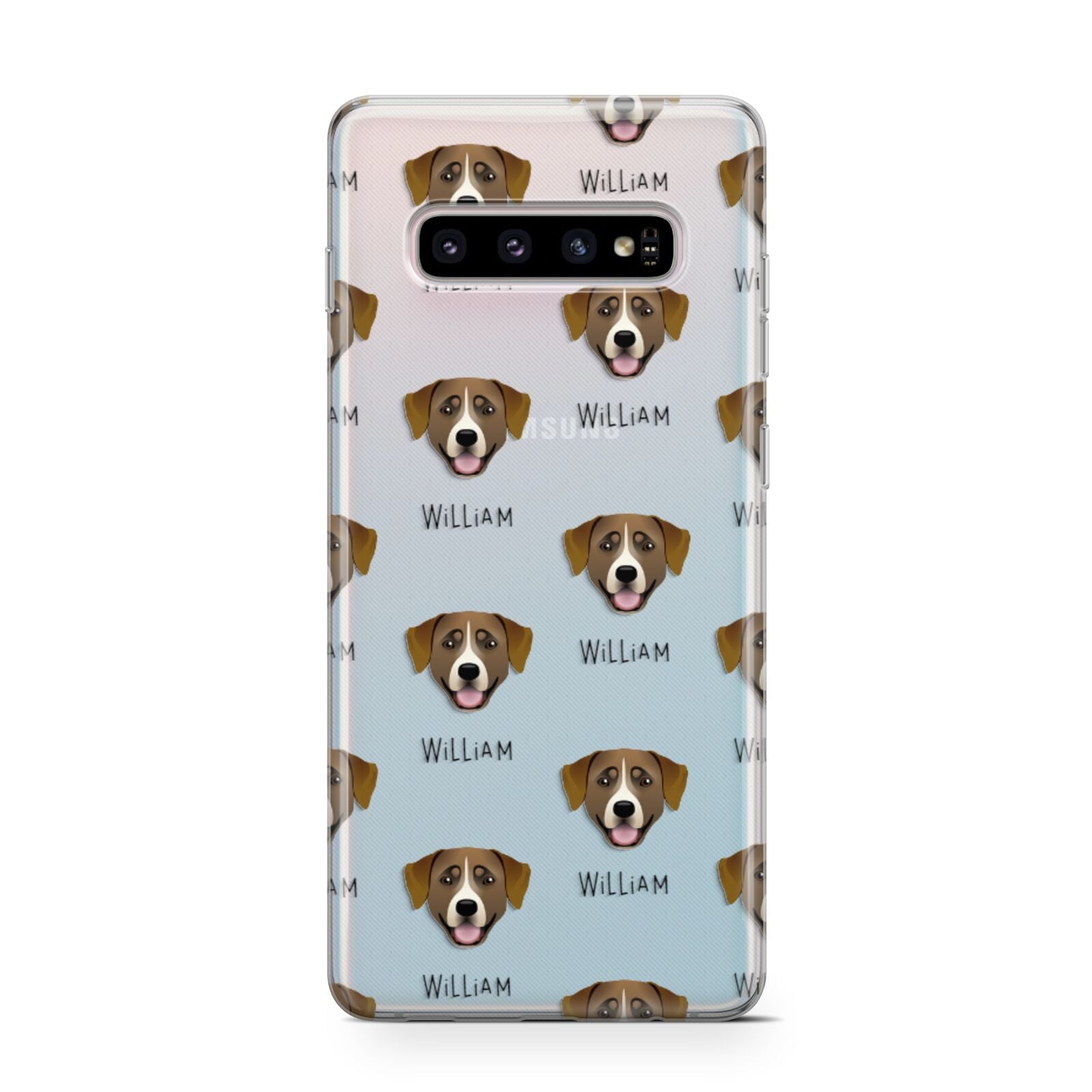 Greater Swiss Mountain Dog Icon with Name Samsung Galaxy S10 Case