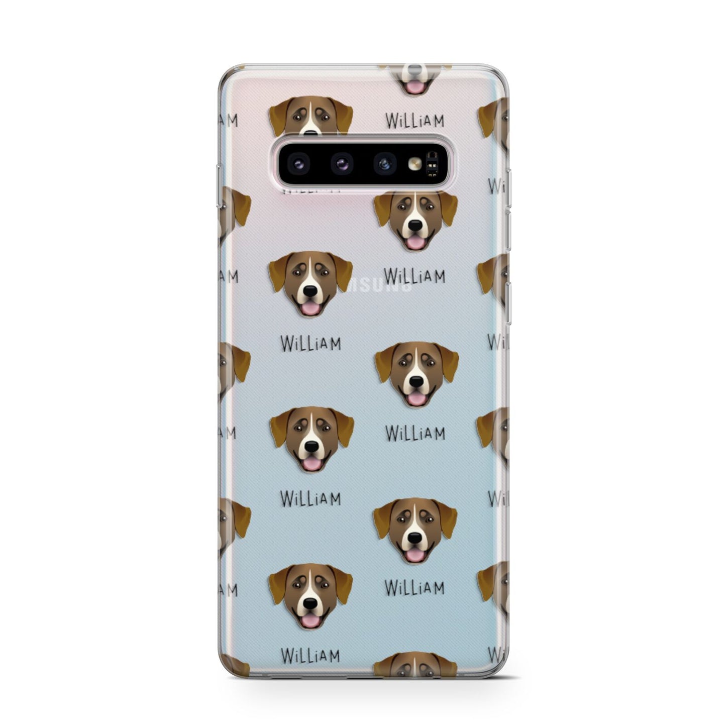 Greater Swiss Mountain Dog Icon with Name Samsung Galaxy S10 Case