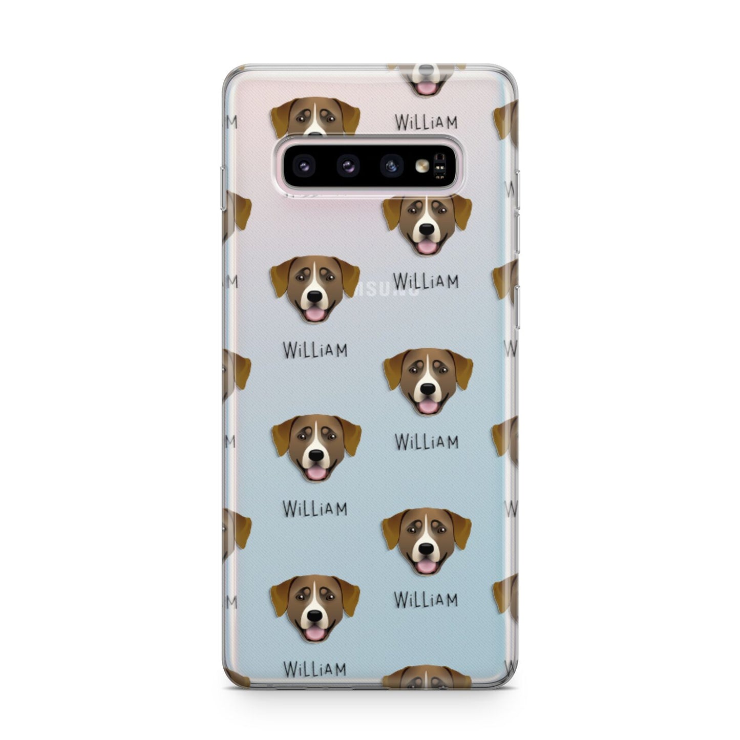 Greater Swiss Mountain Dog Icon with Name Samsung Galaxy S10 Plus Case