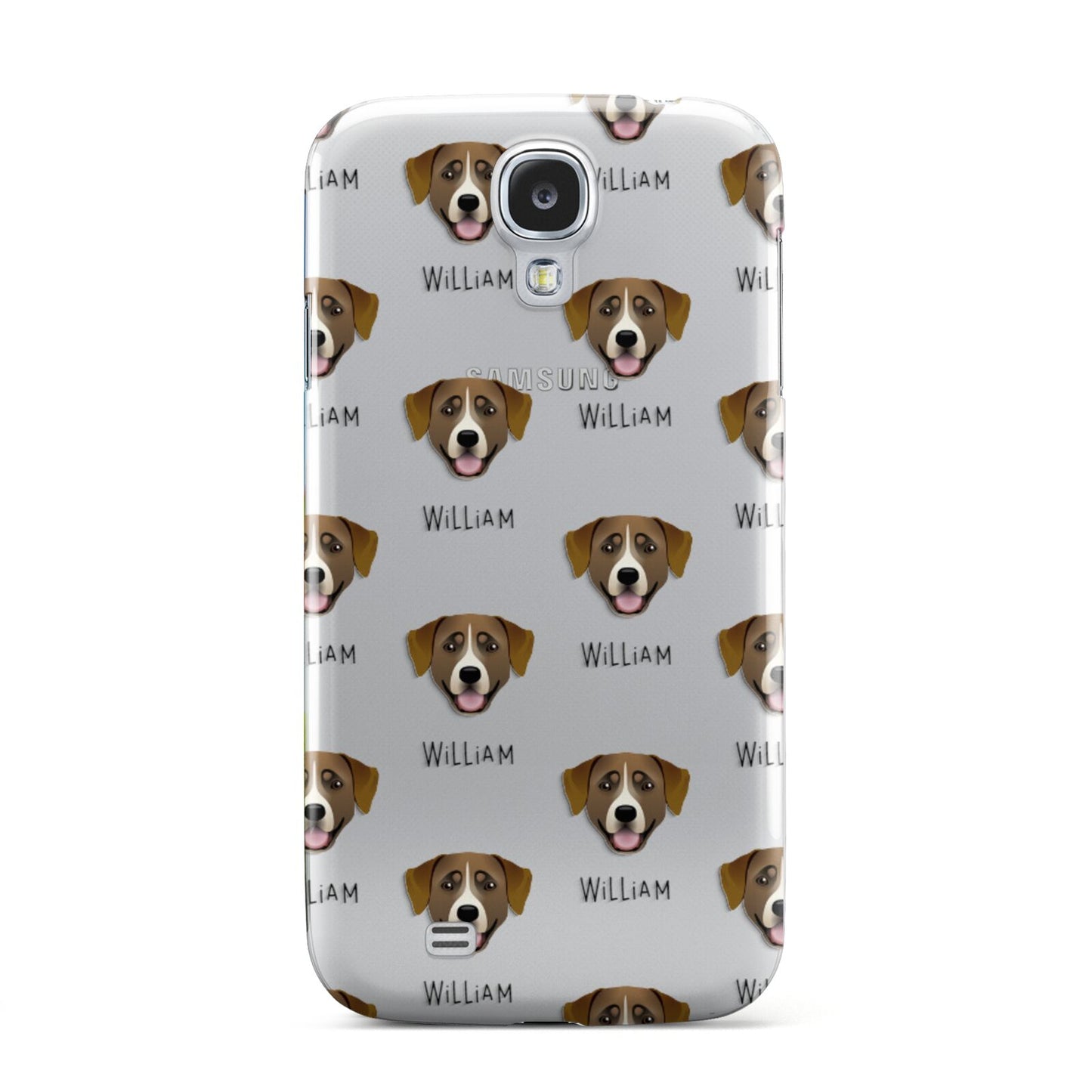 Greater Swiss Mountain Dog Icon with Name Samsung Galaxy S4 Case