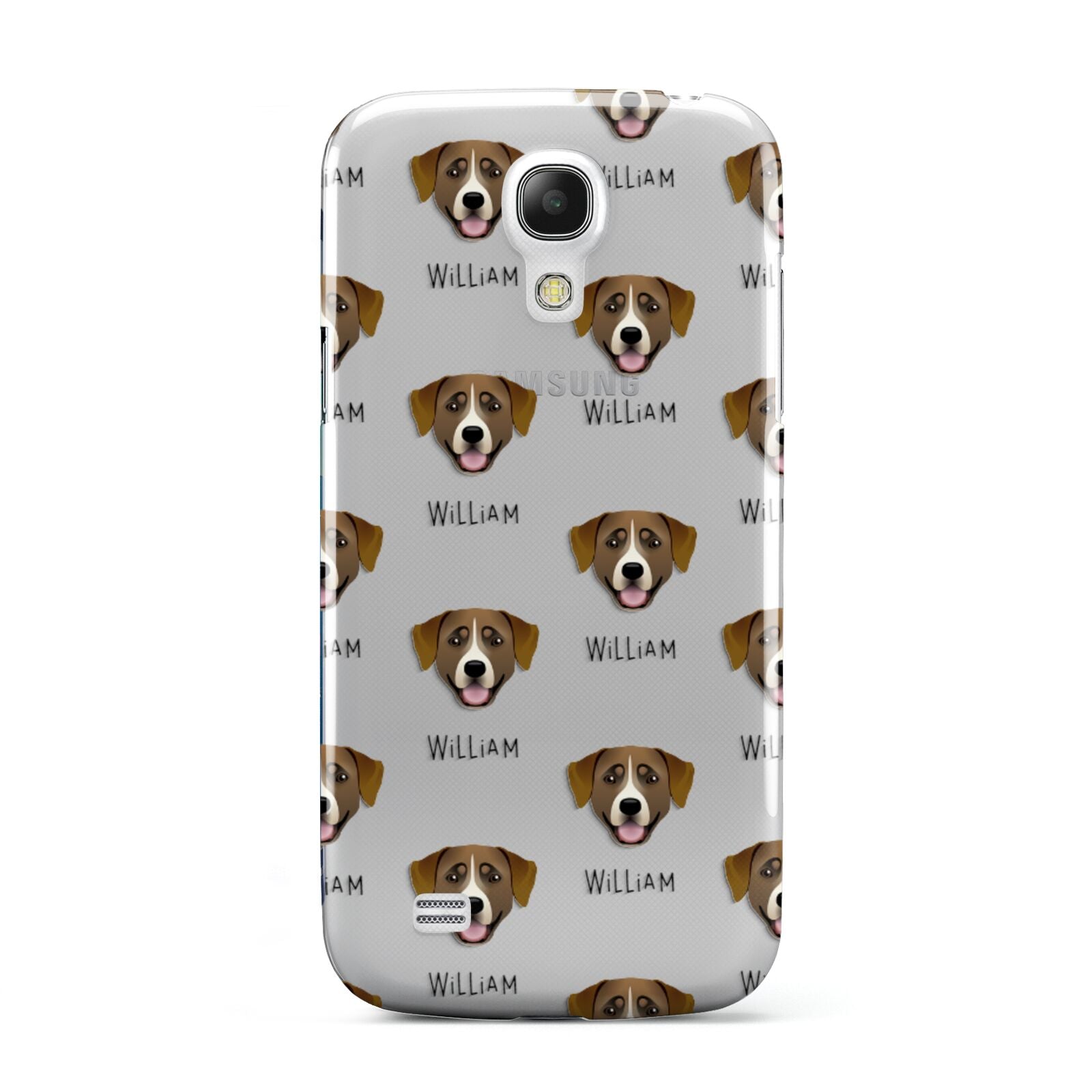 Greater Swiss Mountain Dog Icon with Name Samsung Galaxy S4 Mini Case