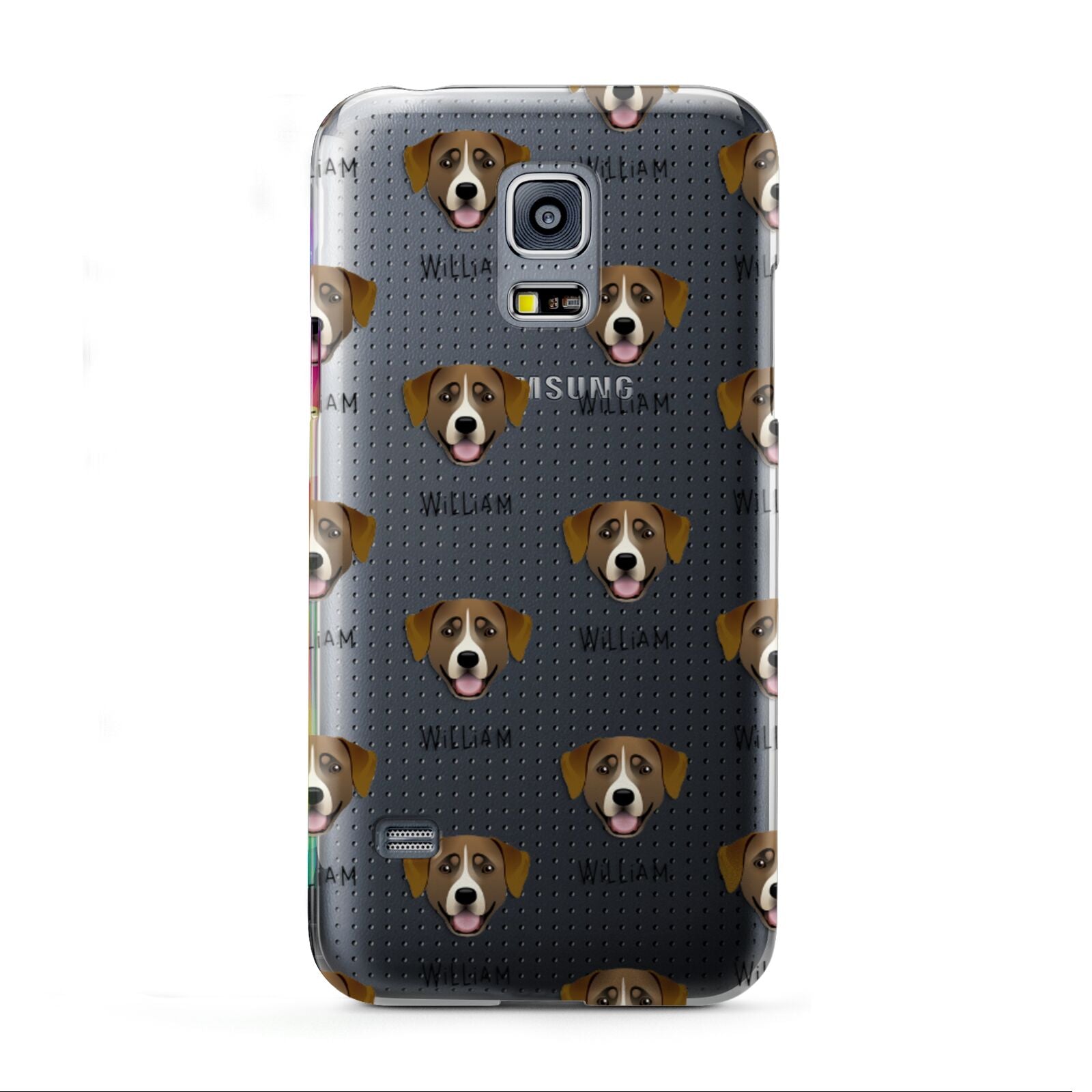Greater Swiss Mountain Dog Icon with Name Samsung Galaxy S5 Mini Case