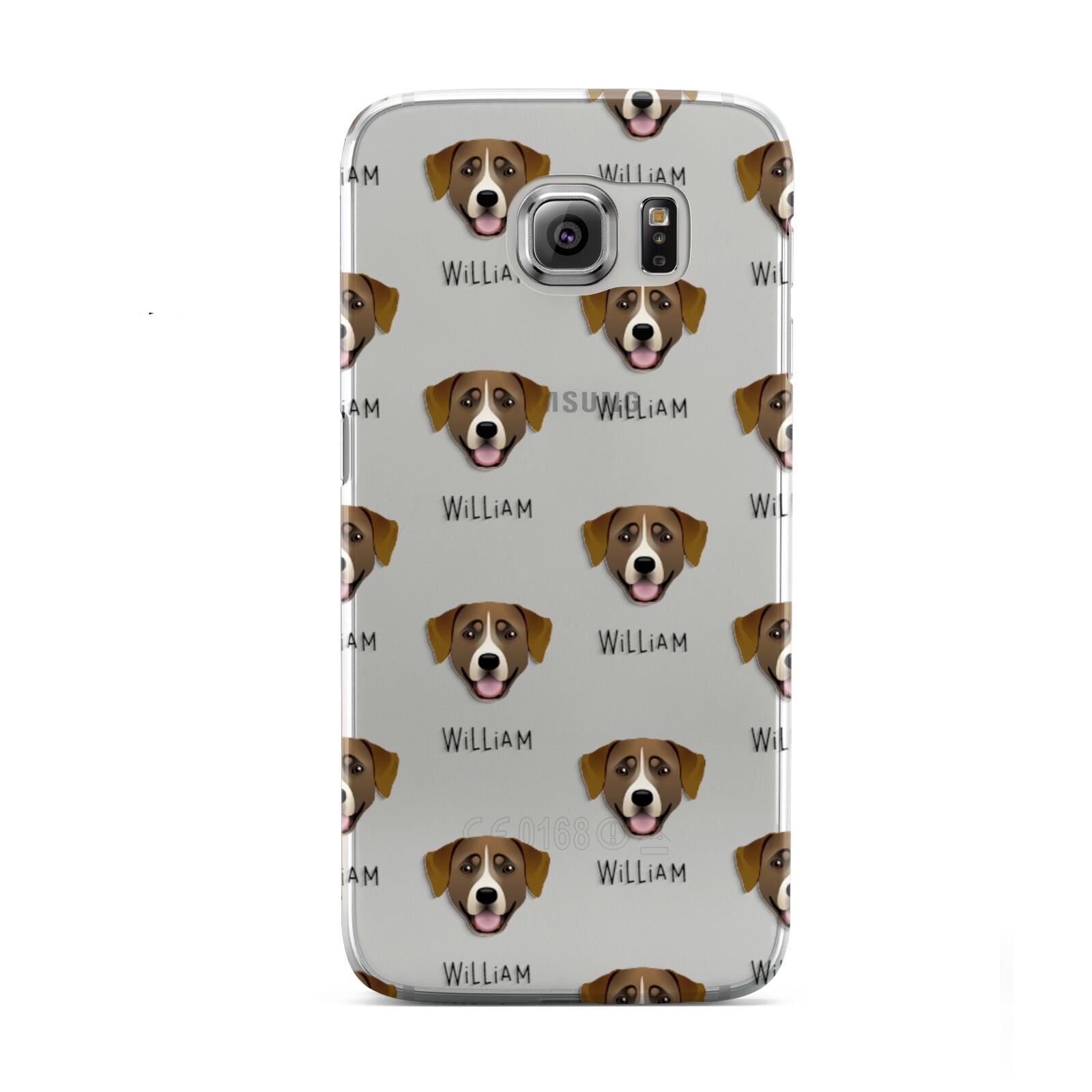 Greater Swiss Mountain Dog Icon with Name Samsung Galaxy S6 Case