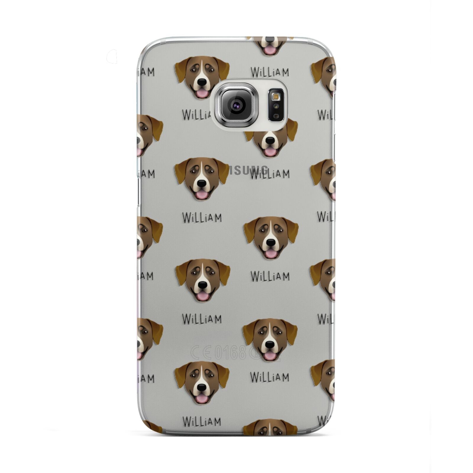 Greater Swiss Mountain Dog Icon with Name Samsung Galaxy S6 Edge Case