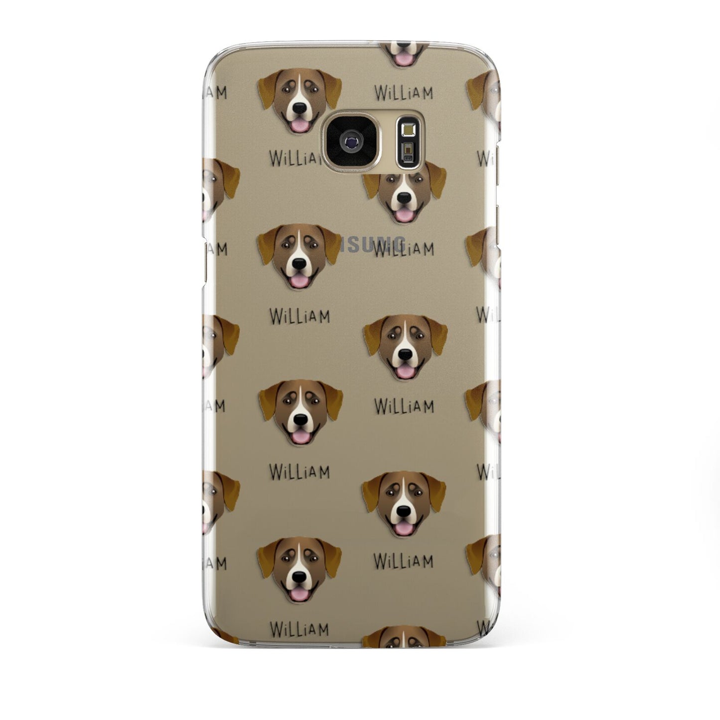 Greater Swiss Mountain Dog Icon with Name Samsung Galaxy S7 Edge Case