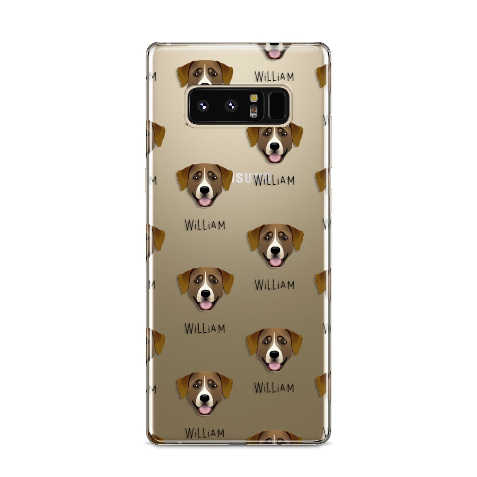 Greater Swiss Mountain Dog Icon with Name Samsung Galaxy S8 Case