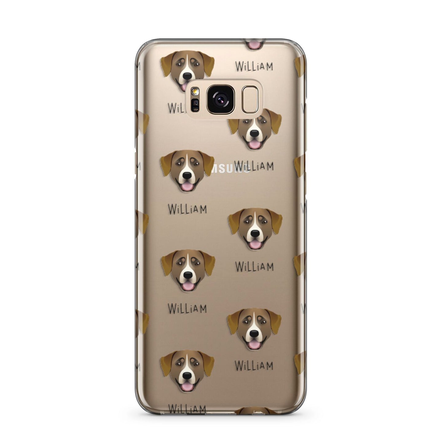 Greater Swiss Mountain Dog Icon with Name Samsung Galaxy S8 Plus Case