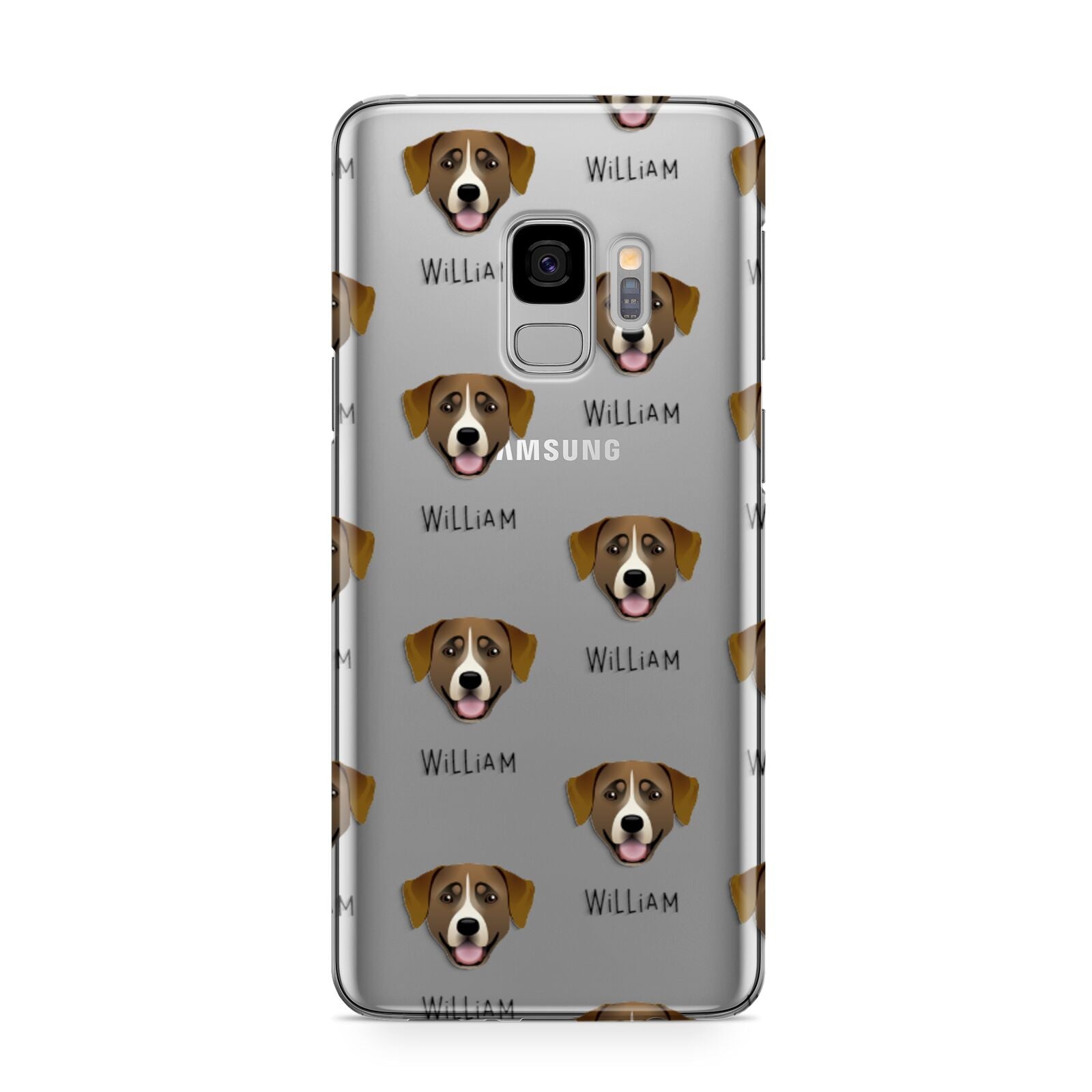 Greater Swiss Mountain Dog Icon with Name Samsung Galaxy S9 Case