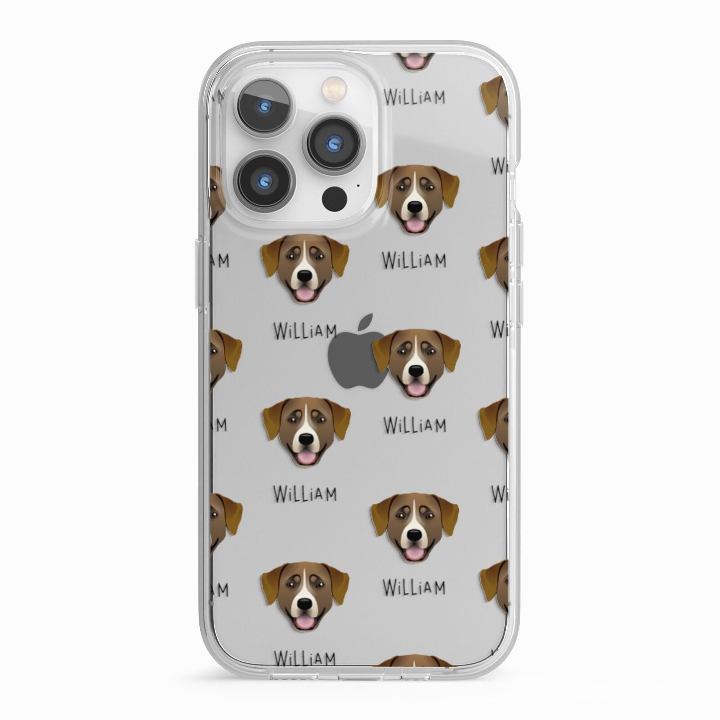 Greater Swiss Mountain Dog Icon with Name iPhone 13 Pro TPU Impact Case with White Edges