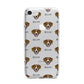 Greater Swiss Mountain Dog Icon with Name iPhone 7 Bumper Case on Silver iPhone