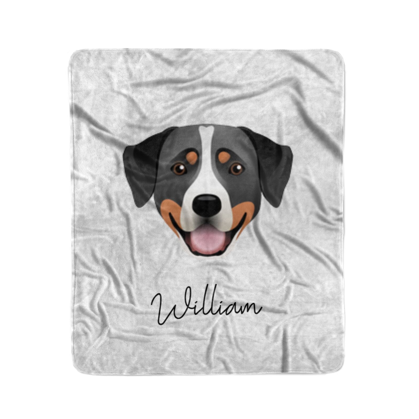 Greater Swiss Mountain Dog Personalised Medium Fleece Blanket