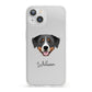 Greater Swiss Mountain Dog Personalised iPhone 13 Clear Bumper Case