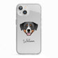 Greater Swiss Mountain Dog Personalised iPhone 13 TPU Impact Case with White Edges