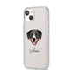 Greater Swiss Mountain Dog Personalised iPhone 14 Clear Tough Case Starlight Angled Image
