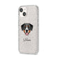 Greater Swiss Mountain Dog Personalised iPhone 14 Glitter Tough Case Starlight Angled Image