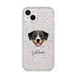 Greater Swiss Mountain Dog Personalised iPhone 14 Plus Glitter Tough Case Starlight