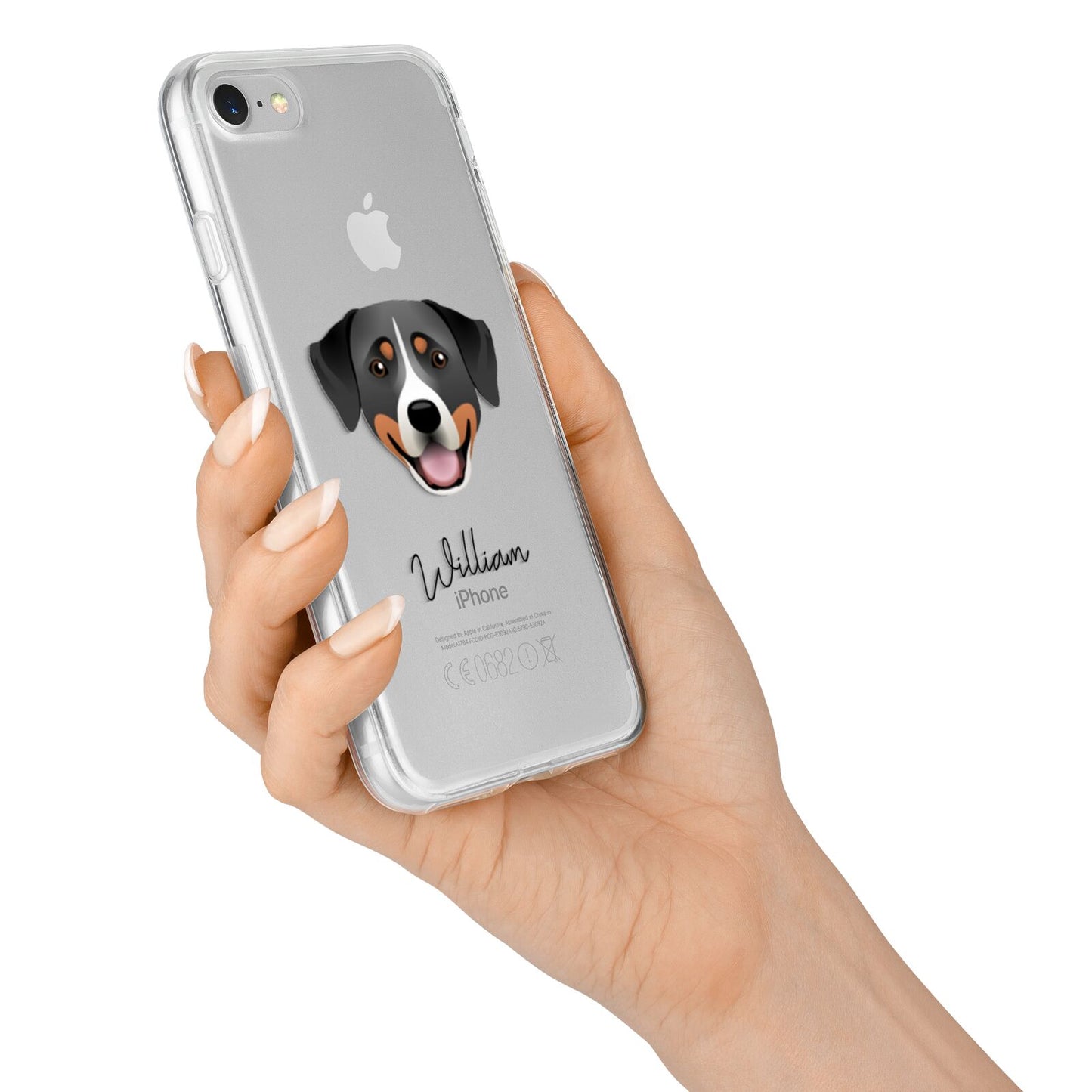 Greater Swiss Mountain Dog Personalised iPhone 7 Bumper Case on Silver iPhone Alternative Image