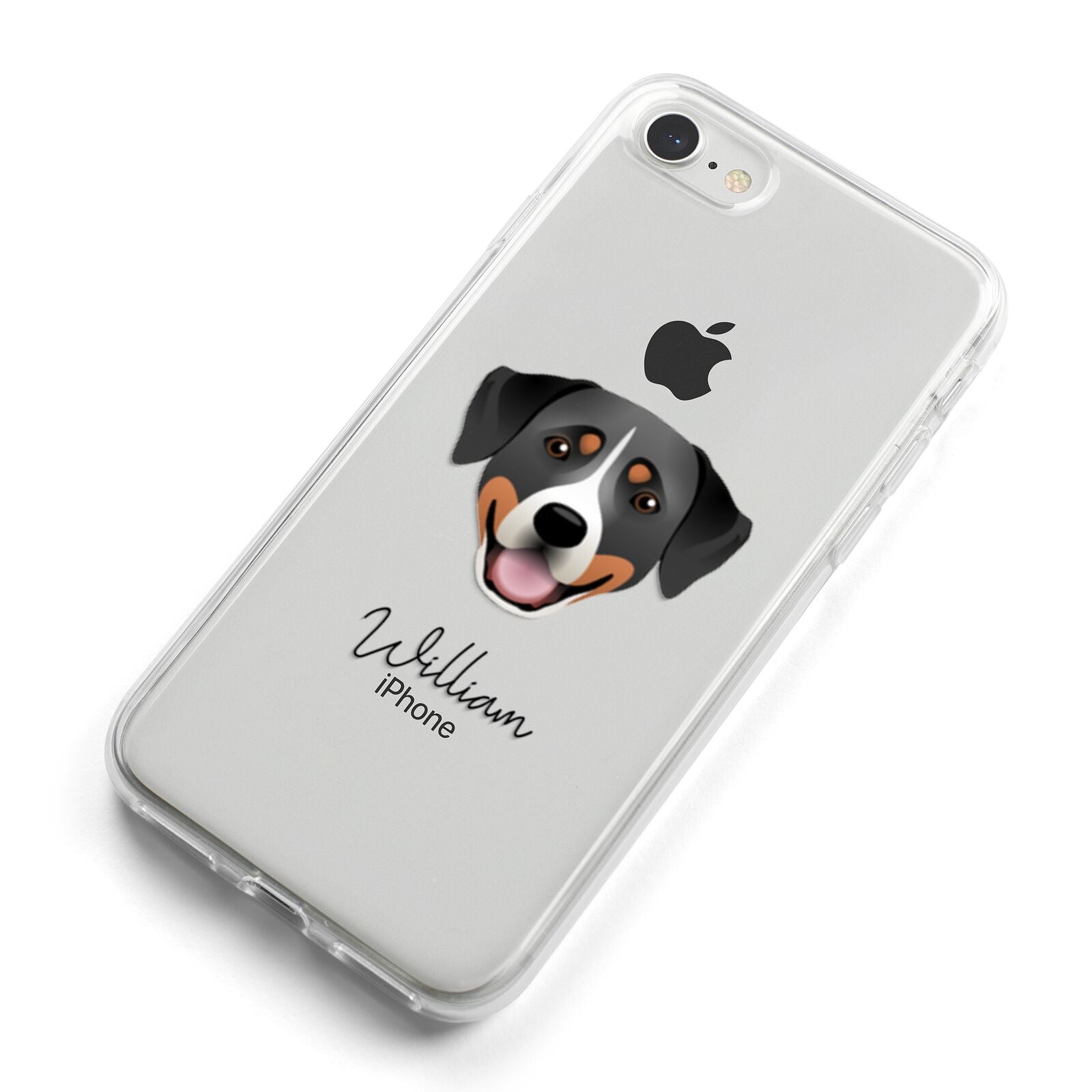 Greater Swiss Mountain Dog Personalised iPhone 8 Bumper Case on Silver iPhone Alternative Image