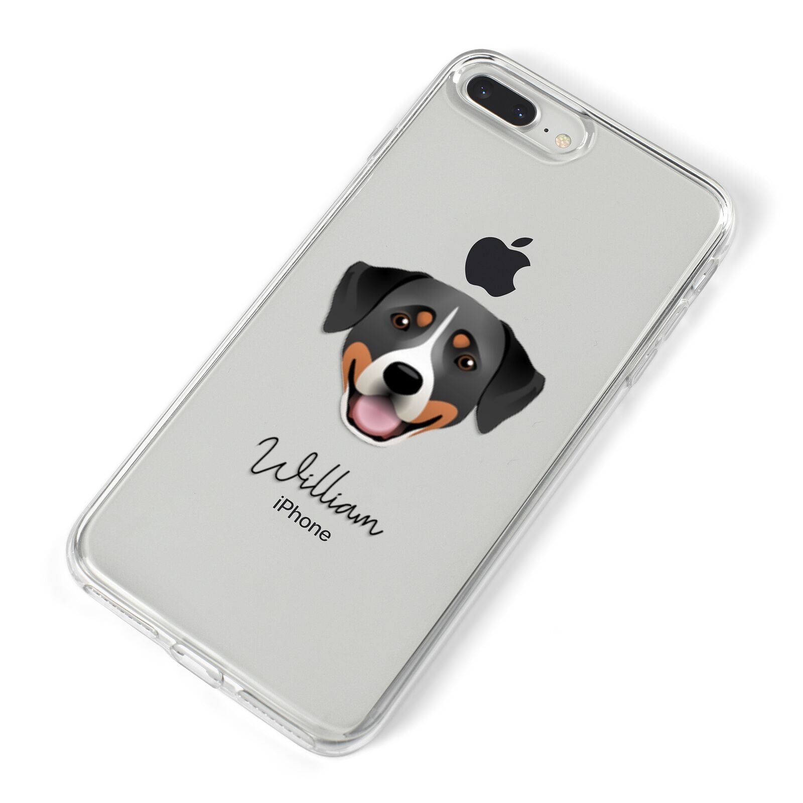 Greater Swiss Mountain Dog Personalised iPhone 8 Plus Bumper Case on Silver iPhone Alternative Image
