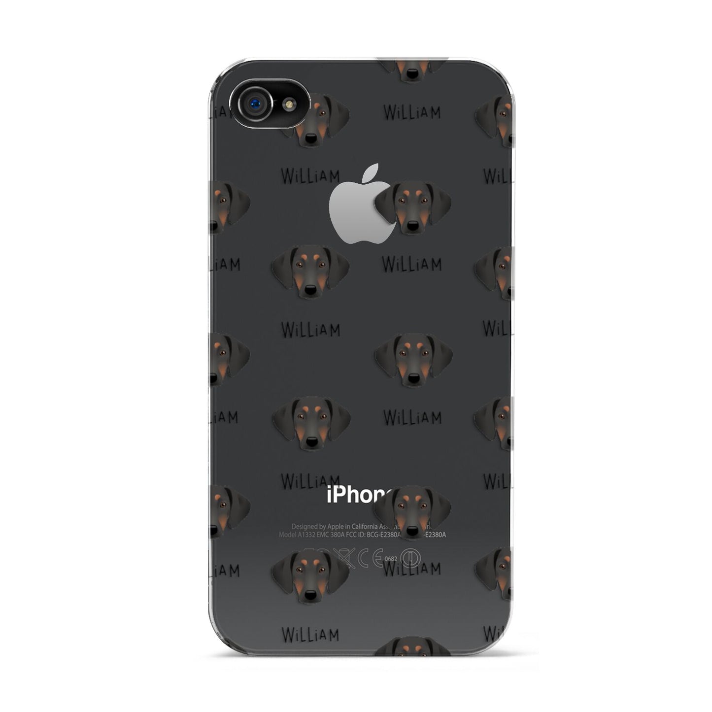 Greek Harehound Icon with Name Apple iPhone 4s Case