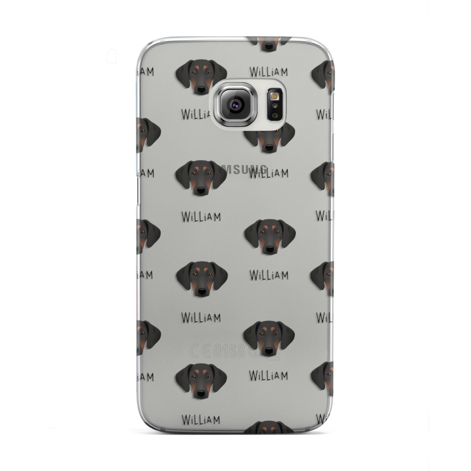 Greek Harehound Icon with Name Samsung Galaxy S6 Edge Case