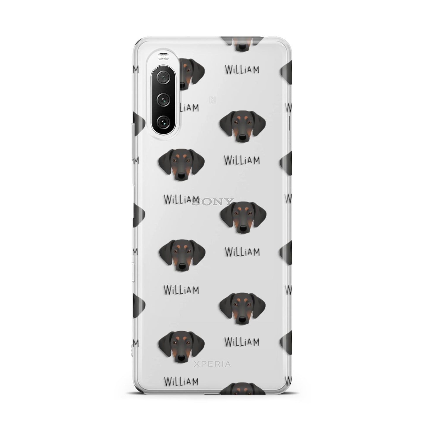 Greek Harehound Icon with Name Sony Xperia 10 III Case